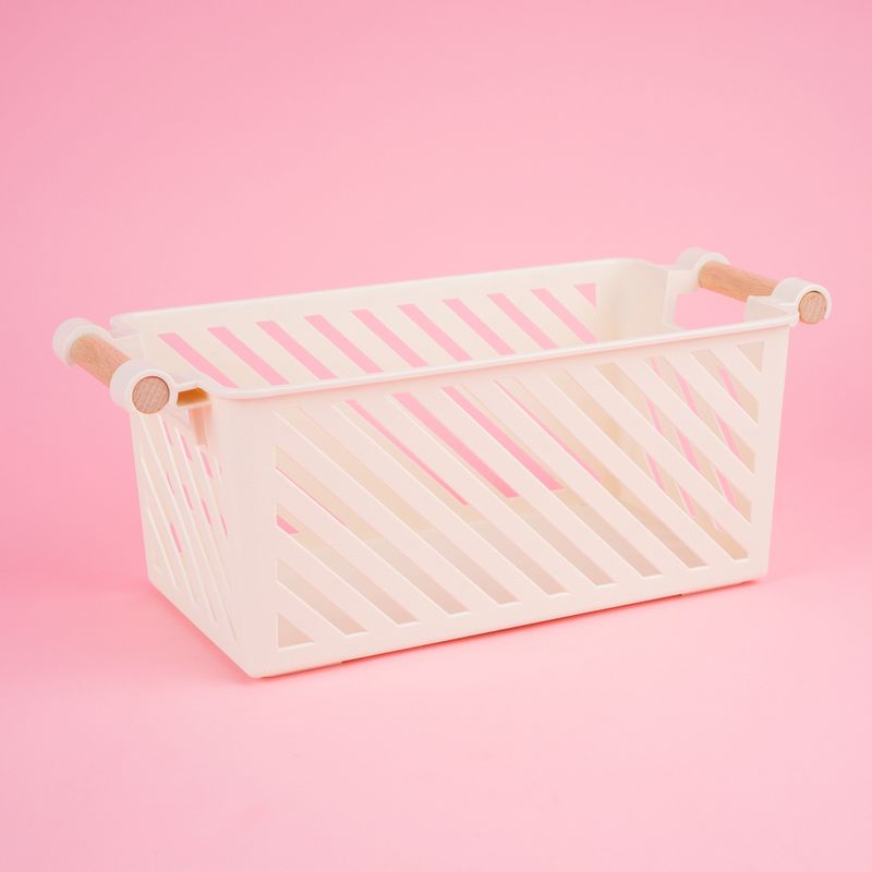 Organizador-Plastico-de-Cesta-Apilable-Mori-Girl-con-Mango-de-Madera-L-Beige-6-23945