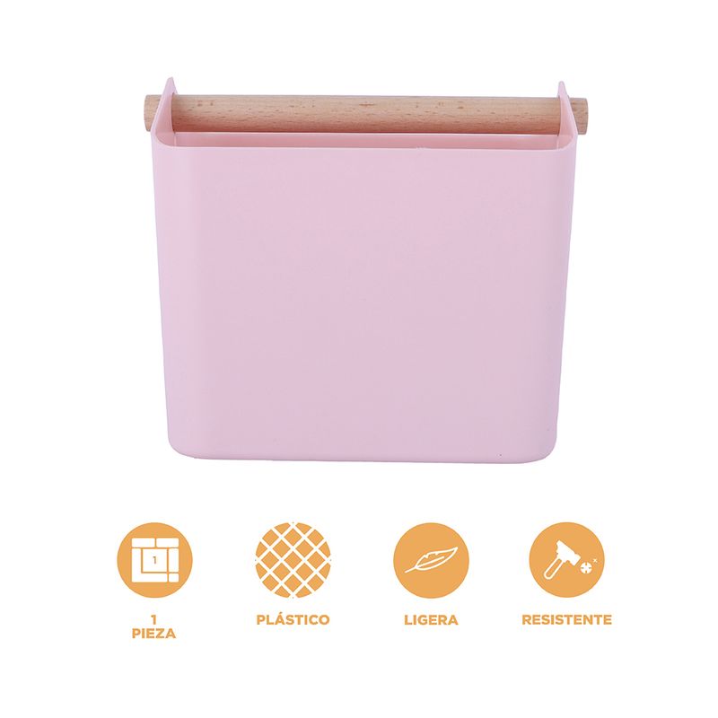 Organizador-Plastico-de-Cesta-Apilable-Mori-Girl-con-Mango-de-Madera-S-Rosa-3-23946