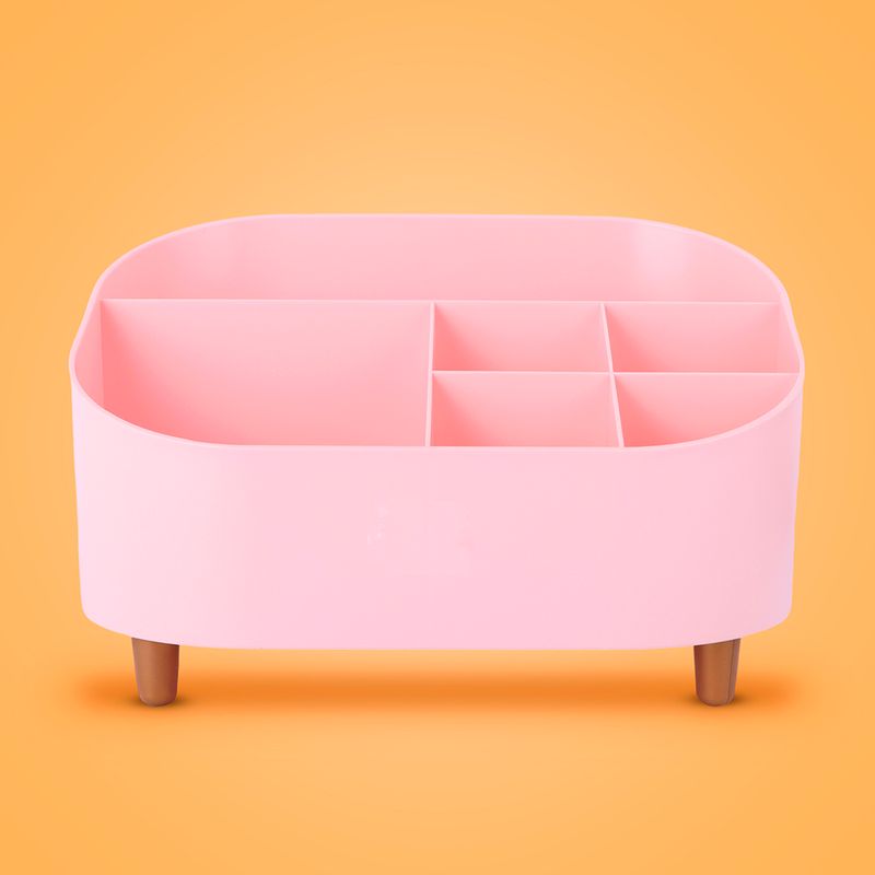 Organizador-Plastico-de-Escritorio-con-Compartimentos-Serie-Miniso-Rosa-2-23953