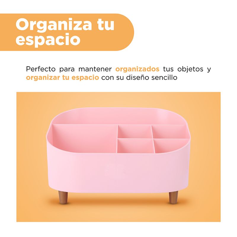Organizador-Plastico-de-Escritorio-con-Compartimentos-Serie-Miniso-Rosa-4-23953