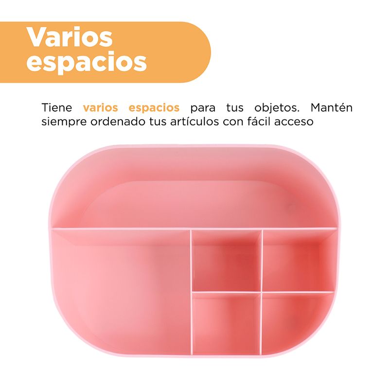 Organizador-Plastico-de-Escritorio-con-Compartimentos-Serie-Miniso-Rosa-5-23953
