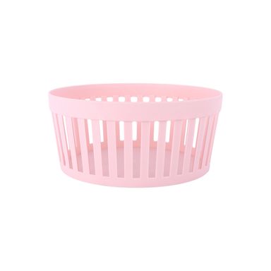 Organizador Plastico de Cesta Redonda Mori Girl Rosa