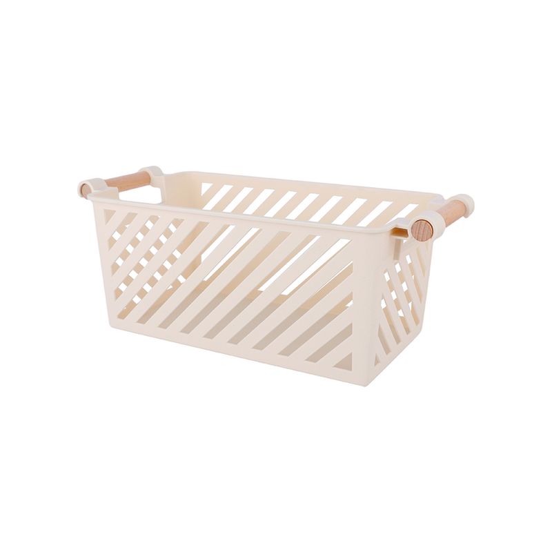 Organizador-Plastico-de-Cesta-Apilable-Mori-Girl-con-Mango-de-Madera-L-Beige-1-23945