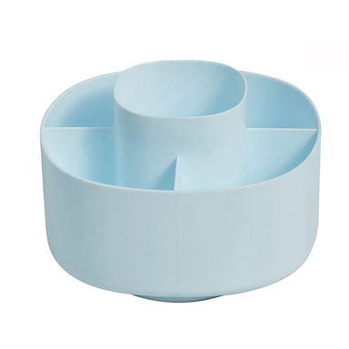 Organizador Plastico Giratorio de 5 Compartimentos Serie Miniso Azul