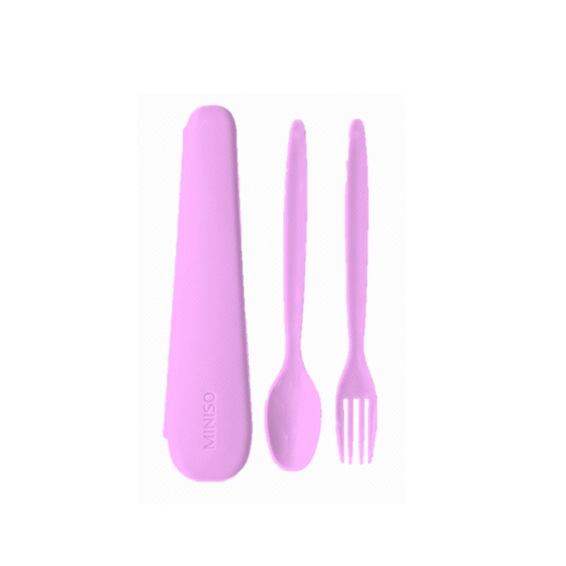 Juego-de-Cubiertos-Portatil-Cuchara-y-Tenedor-Purpura-1-23844