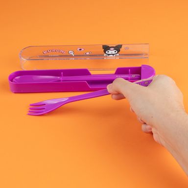 Juego de Cubiertos Sanrio Kuromi