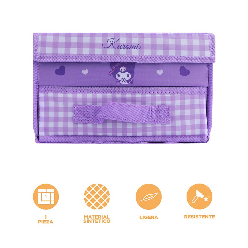 Organizador-de-Tela-con-Cajones-Serie-Sanrio-Kuromi-Lila-4-24037