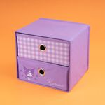Organizador-de-Tela-de-2-Cajones-Serie-Sanrio-Kuromi-Lila-7-24002