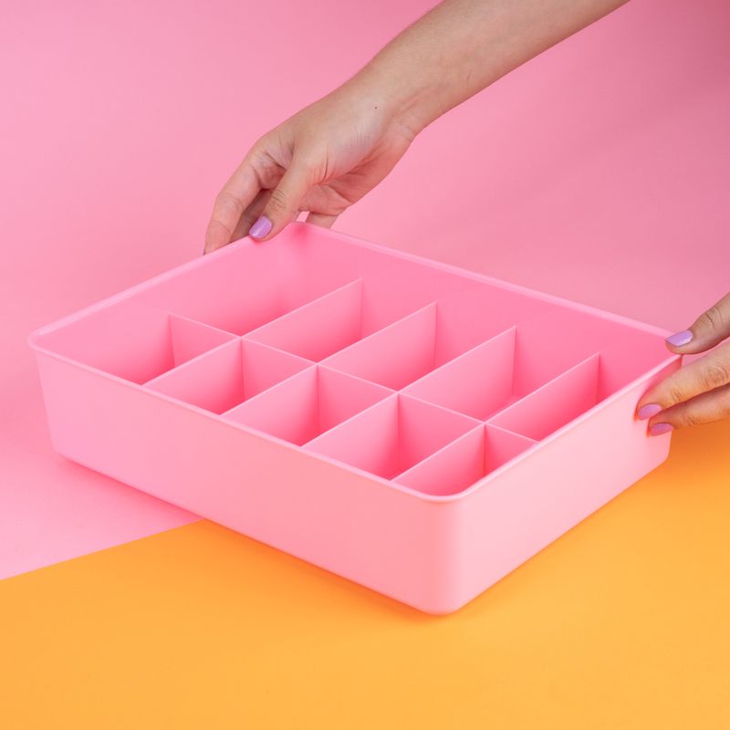 Organizador-Plastico-para-Ropa-Interior-10-Celdas-Rosa-2-24088