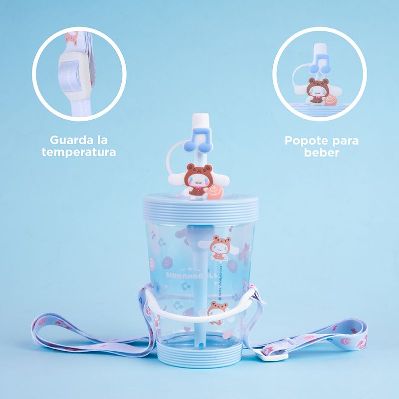 Vaso-Plastico-con-Correa-para-el-Hombro-de-535-Ml-Serie-Sanrio-Cinnamoroll-Azul-6-24041