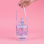 Vaso-Plastico-con-Correa-para-el-Hombro-de-535-Ml-Serie-Sanrio-Kuromi-Morado-2-24042
