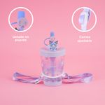 Vaso-Plastico-con-Correa-para-el-Hombro-de-535-Ml-Serie-Sanrio-Kuromi-Morado-6-24042