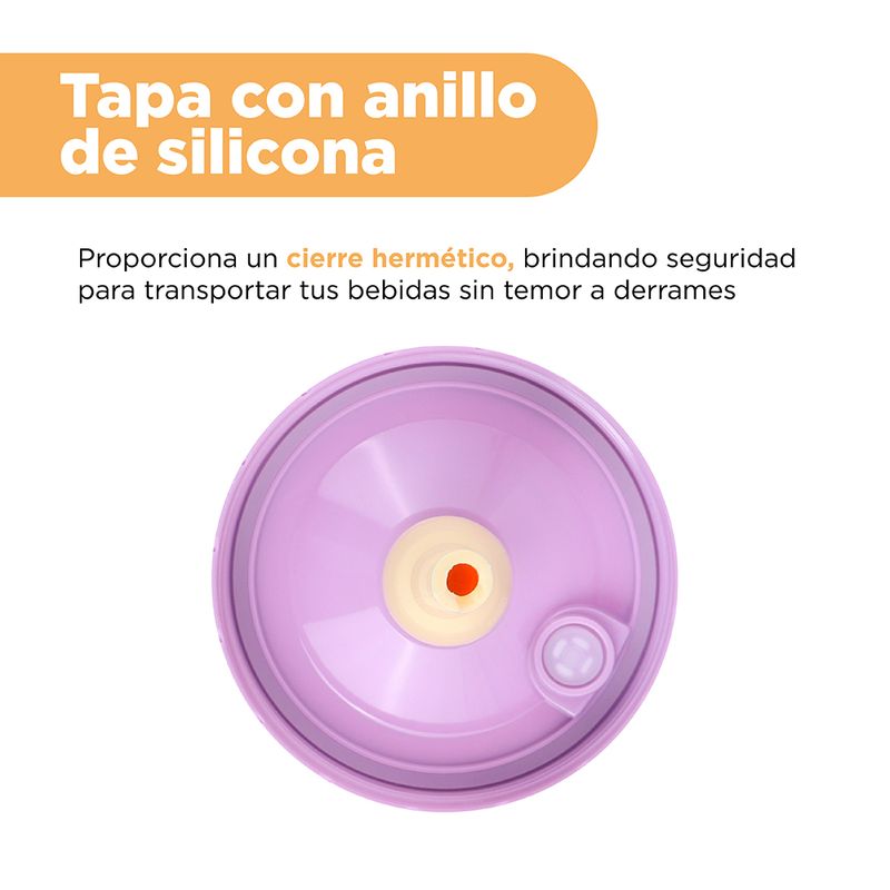 Vaso-Plastico-con-Correa-y-pitillo-de-535-Ml-Serie-Sanrio-Kuromi-5-23996
