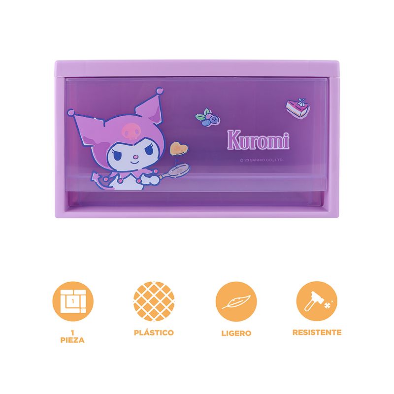 Organizador-Plastico-Apilable-L-Serie-Sanrio-Kuromi-3-24025