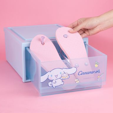 Organizador Plastico Apilable L Serie Sanrio Cinnamoroll