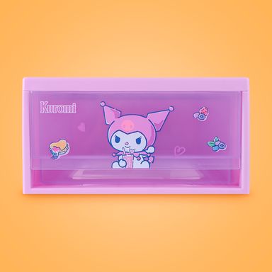 Organizador Plastico Apilable M Serie Sanrio Kuromi