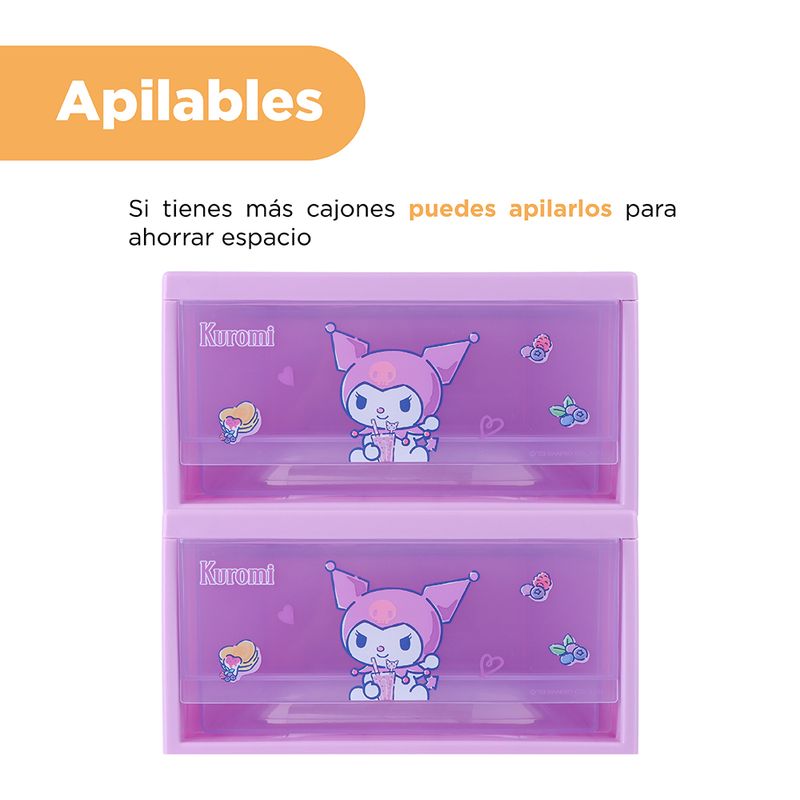 Organizador-Plastico-Apilable-M-Serie-Sanrio-Kuromi-5-24028