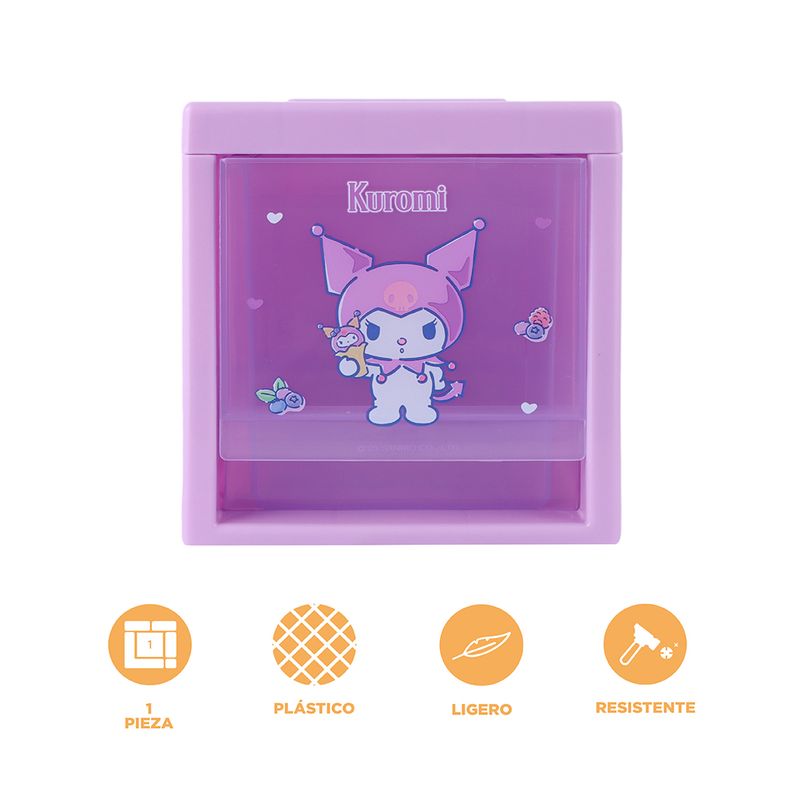 Organizador-Plastico-Apilable-con-Divisores-Serie-Sanrio-Kuromi-3-24031