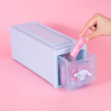 Organizador Plastico Apilable con Divisores Serie Sanrio Cinnamoroll