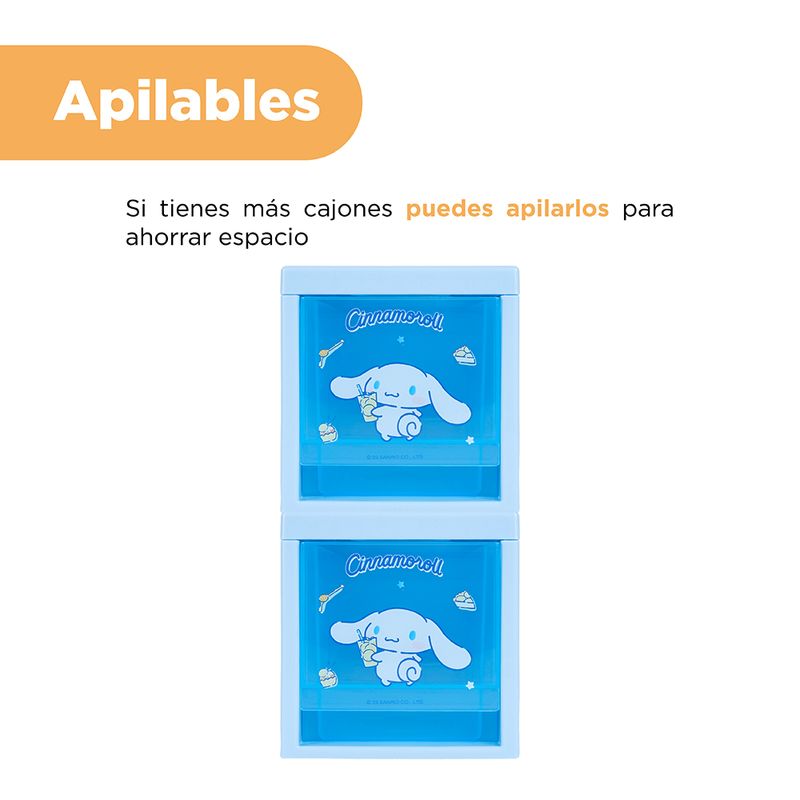 Organizador-Plastico-Apilable-con-Divisores-Serie-Sanrio-Cinnamoroll-6-24033