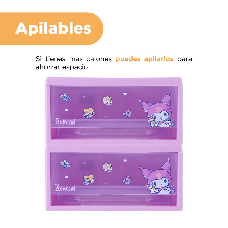 Organizador-Plastico-Apilable-S-Serie-Sanrio-Kuromi-6-24036