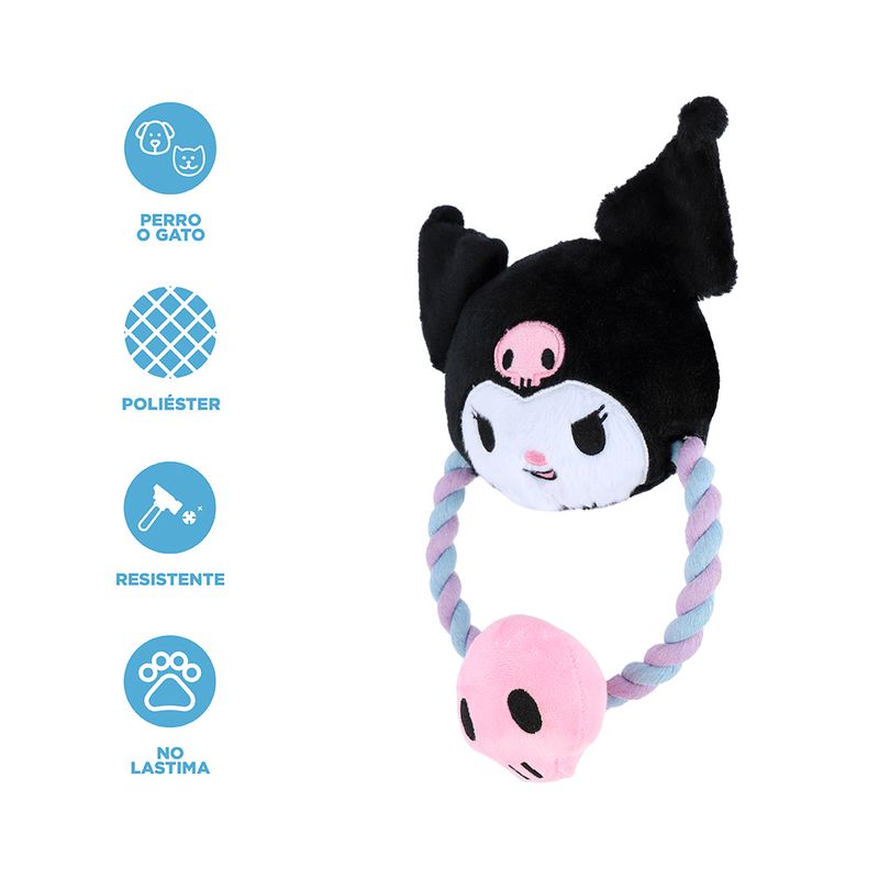Cuerda-de-Algodon-en-Anillo-para-Mascotas-Serie-Sanrio-Kuromi-4-24054