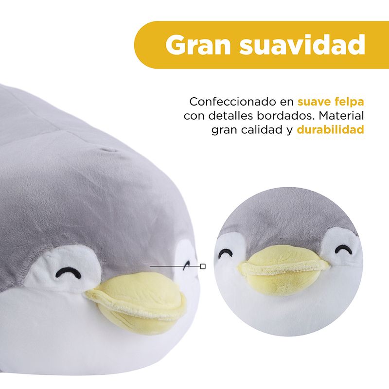 Peluche-de-Pinguino-25-In-Acostado-Serie-Mini-Family-Gris-4-24056
