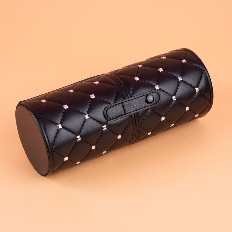 Organizador-Plastico-para-Brochas-de-Maquillaje-con-Patron-de-Diamantes-L-Negro-3-24082