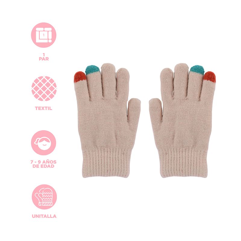 Guantes-de-invierno-Infantiles-Serie-Miniso-Astronauta-Beige-4-24062