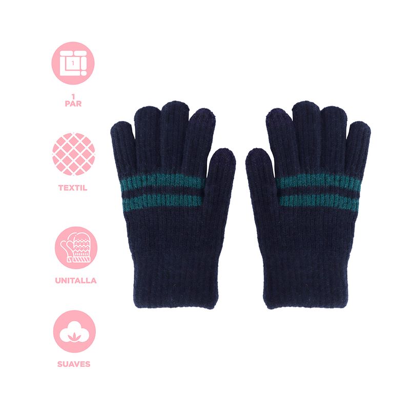 Guantes-de-invierno-Serie-Miniso-con-Rayas-Azul-Marino-3-24063