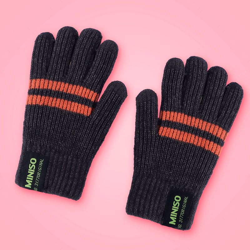 Guantes-de-invierno-Serie-Miniso-con-Rayas-Gris-2-24064