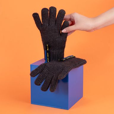 Guantes de invierno con Cierre Serie Miniso Gris
