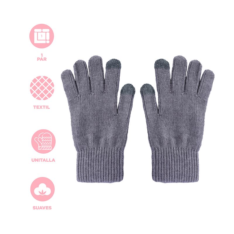 Guantes-de-invierno-Lisos-Serie-Miniso-Gris-3-24102