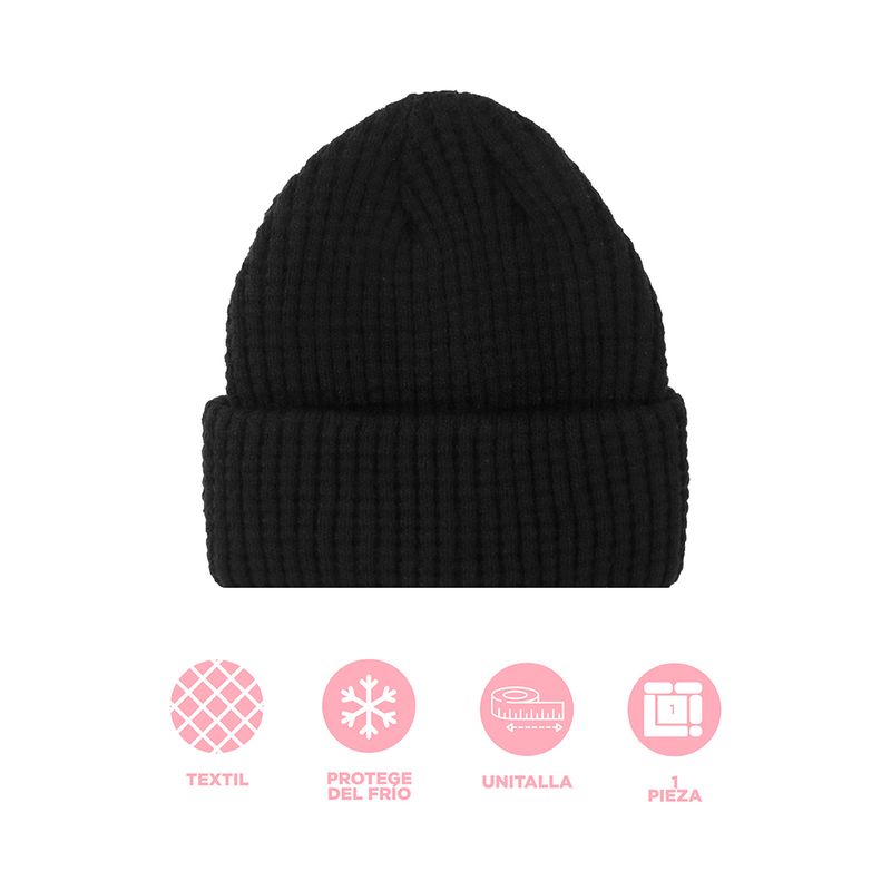 Gorro-Tejido-Acanalado-Serie-Miniso-Negro-3-24070