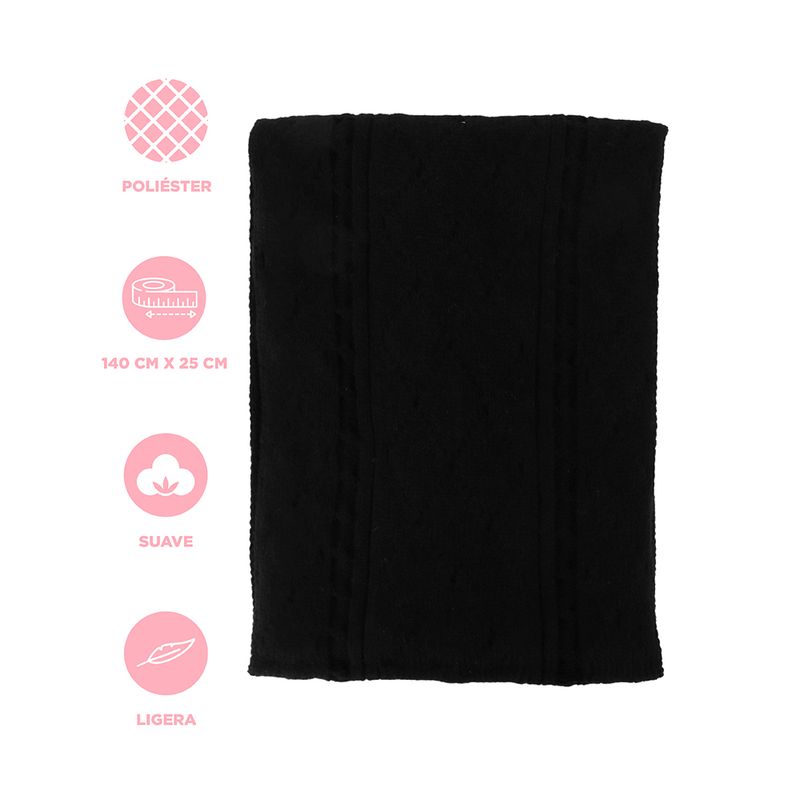 Bufanda-con-Dise-o-Grecas-Serie-Miniso-Negro-3-24080