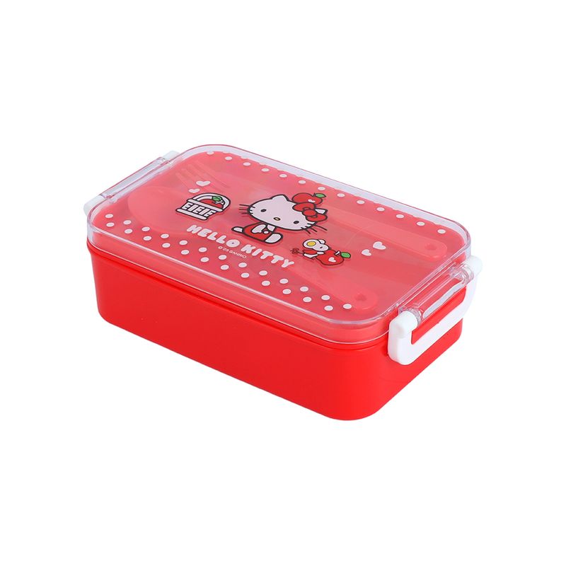 Contenedor-de-Alimentos-con-Cubiertos-470Ml-Serie-Sanrio-Hello-Kitty-Rojo-1-24087
