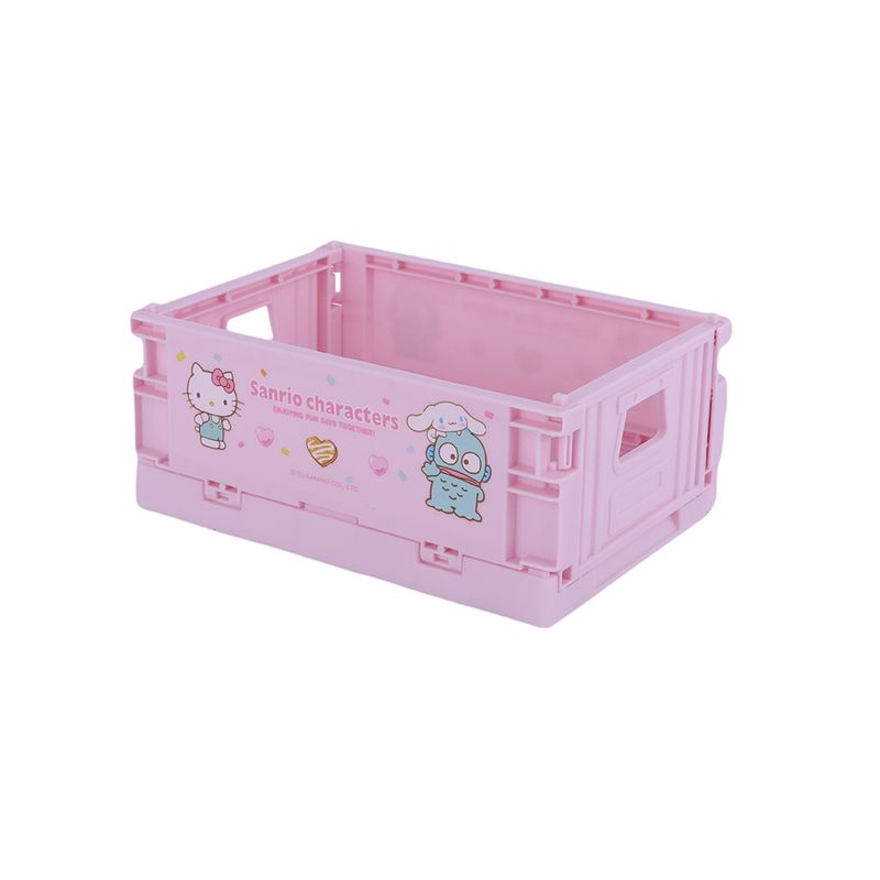 Organizador-Plastico-de-Cesta-Plegable-Peque-o-Serie-Sanrio-Rosa-1-24024