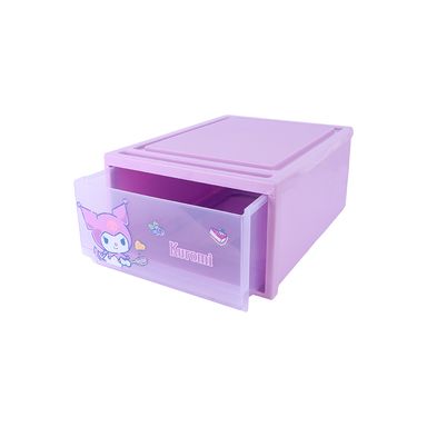 Organizador Plastico Apilable L Serie Sanrio Kuromi