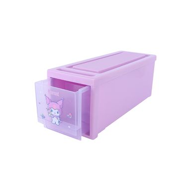 Organizador Plastico Apilable con Divisores Serie Sanrio Kuromi