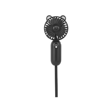 Ventilador de Mano 500 Mah Cara de Oso Serie Miniso Negro