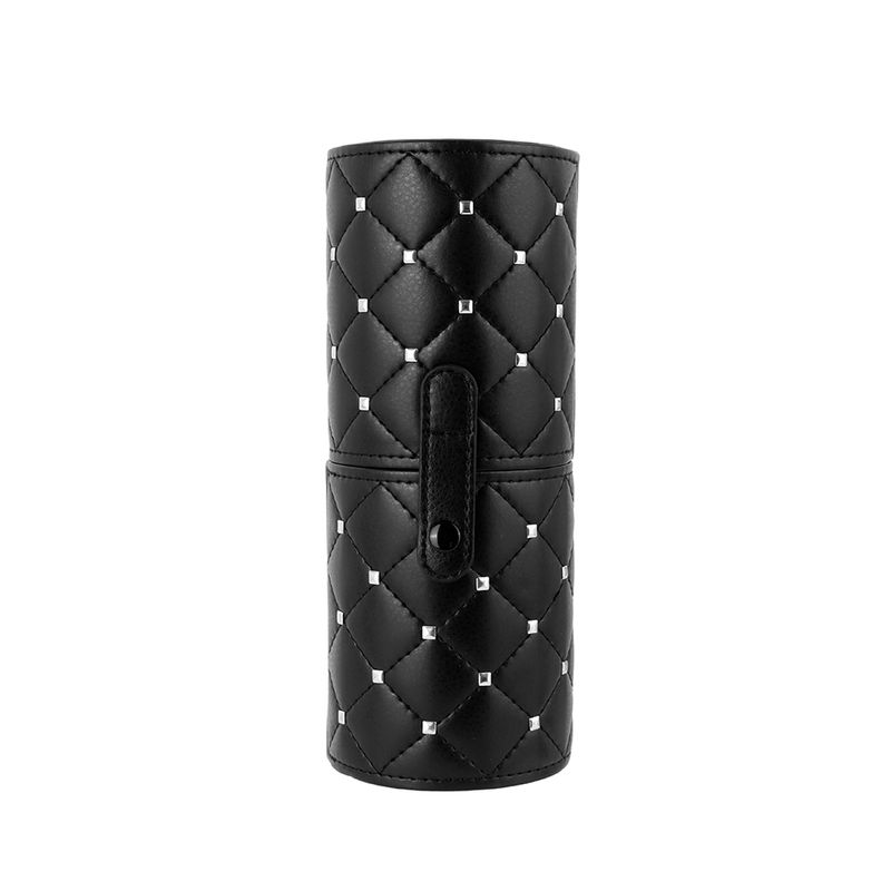 Organizador-Plastico-para-Brochas-de-Maquillaje-con-Patron-de-Diamantes-L-Negro-1-24082
