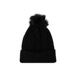 Gorro-Tejido-Trenzado-con-Borla-Serie-Miniso-Negro-1-24071