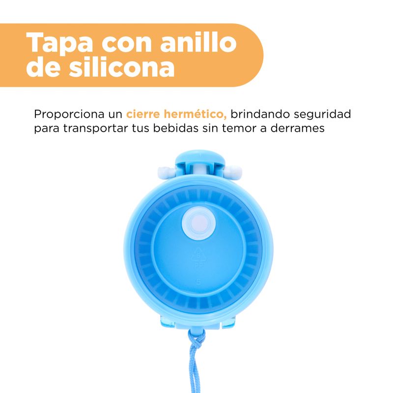 Vaso-Plastico-con-Correa-de-450-Ml-Hangyodon-Serie-Sanrio-Azul-5-24390
