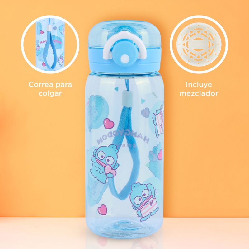 Vaso-Plastico-con-Correa-de-450-Ml-Hangyodon-Serie-Sanrio-Azul-6-24390
