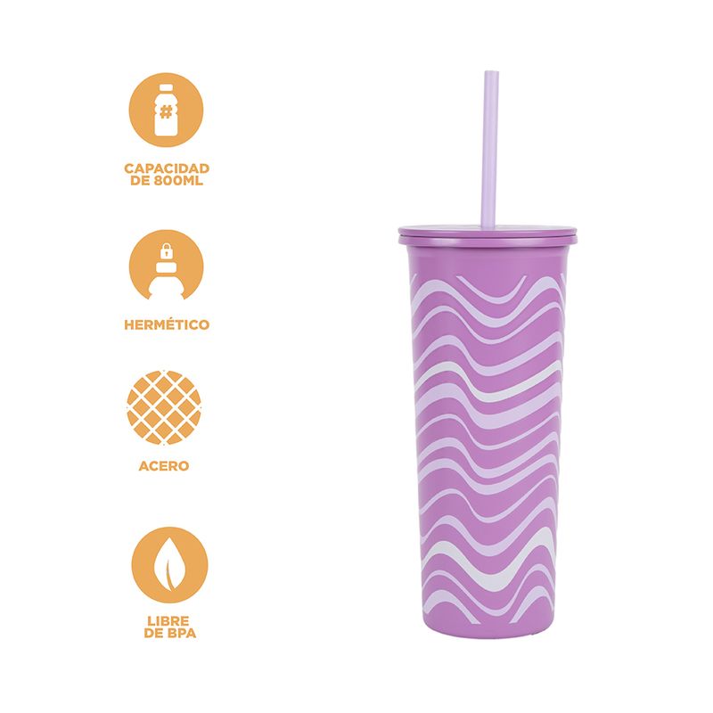 Vaso-de-Acero-con-Pitillo-800-Ml-Olas-Rosa-5-24230