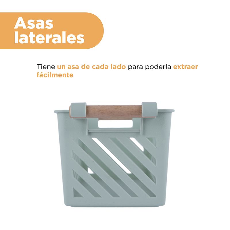 Organizador-Plastico-Cesta-de-Almacenamiento-Apilable-con-Mango-de-Madera-L-Verde-5-24210
