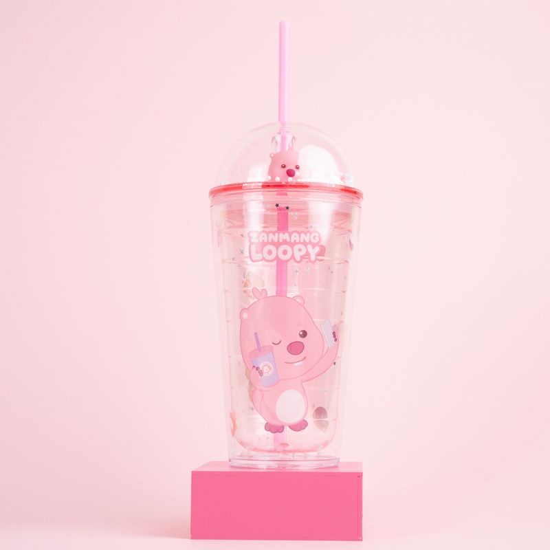 Botella-de-Plastico-con-Pitillo-600-Ml-Serie-Loopy-Rosa-3-24338