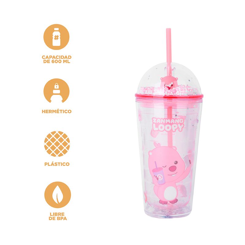 Botella-de-Plastico-con-Pitillo-600-Ml-Serie-Loopy-Rosa-4-24338