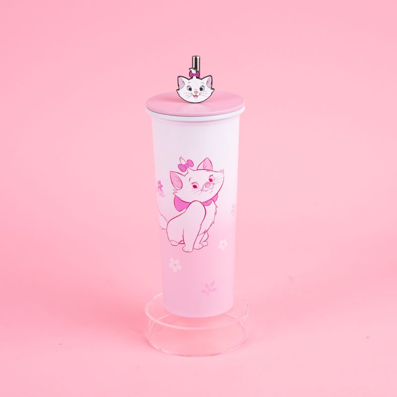 Vaso-de-Acero-Inoxidable-con-Pitillo-800Ml-Serie-Disney-Marie-8-24265