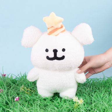 Peluche Maltes con Gorro de Fiesta Serie Maltese